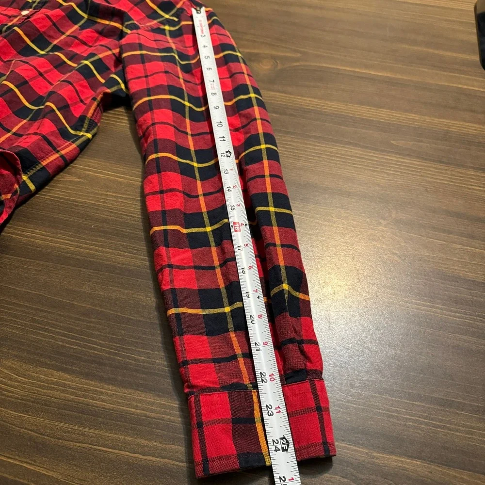 Polo Ralph Lauren Casual Button Down Shirt Mens M Preppy Long Sleeve Flannel Red